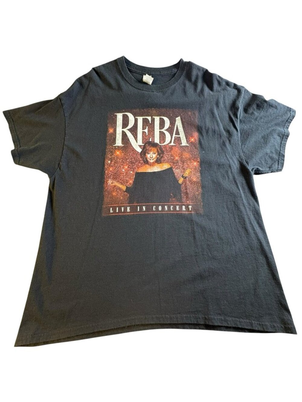 Reba Live In Concert 2022 Tour T-Shirt Black 2XL Country Music Tee